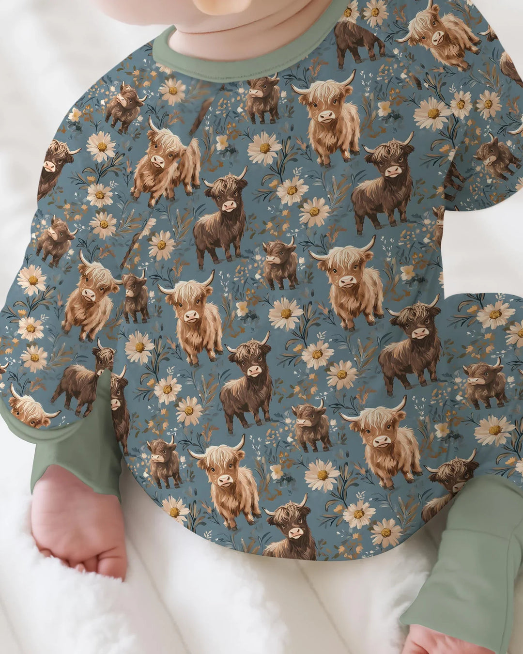 Majestic Highland Cows Family Matching Bamboo Convertible Zippy