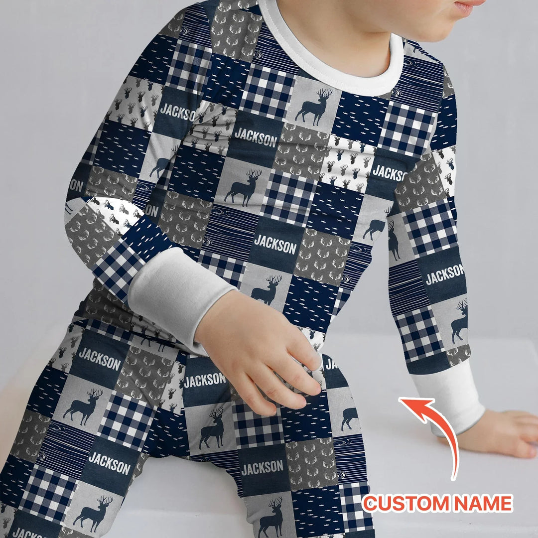 Dad’s Hunting Buddy Bamboo Two Piece Long Sleeve Pajama Set