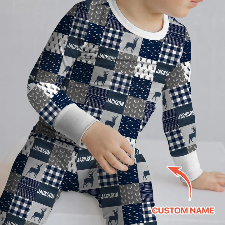 Dad’s Hunting Buddy Bamboo Two Piece Long Sleeve Pajama Set