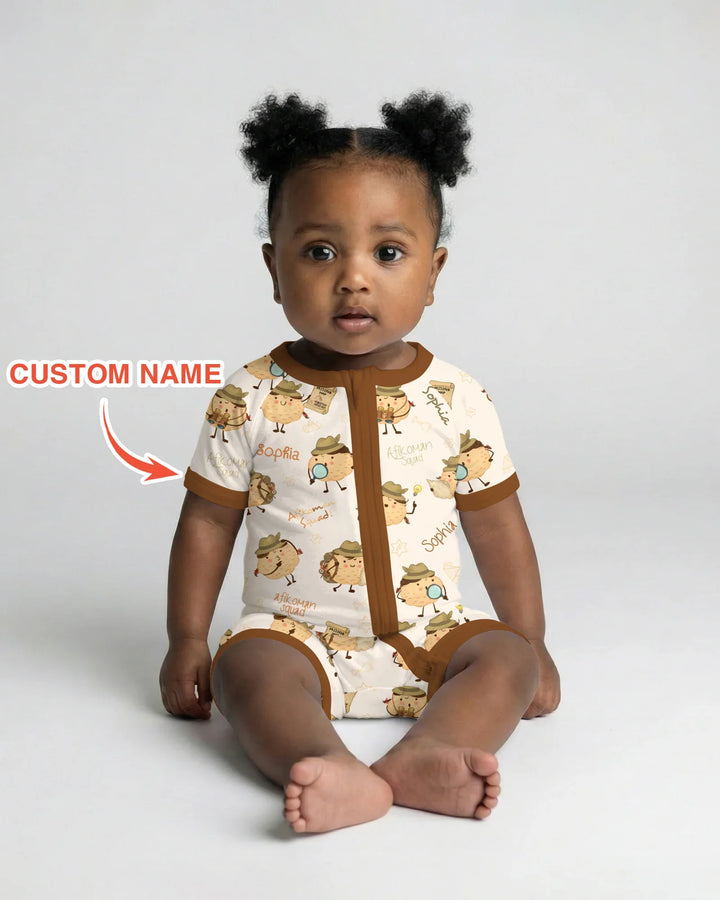 Custom Name Passover Afikoman Bamboo Shorty Zippy