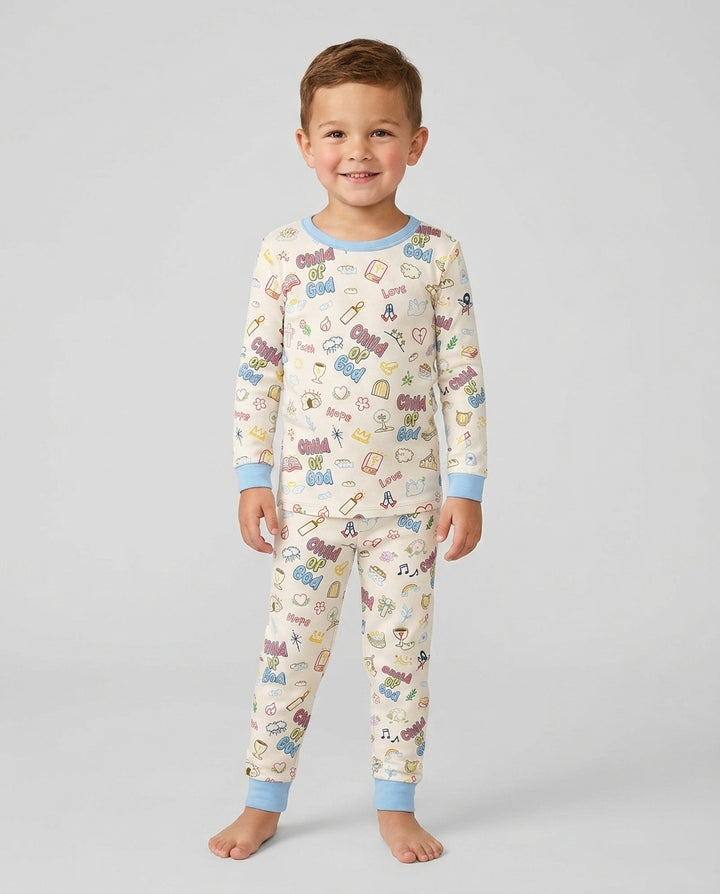 A Child Of God Family Matching Bamboo Two Piece Long Sleeve Pajama Set