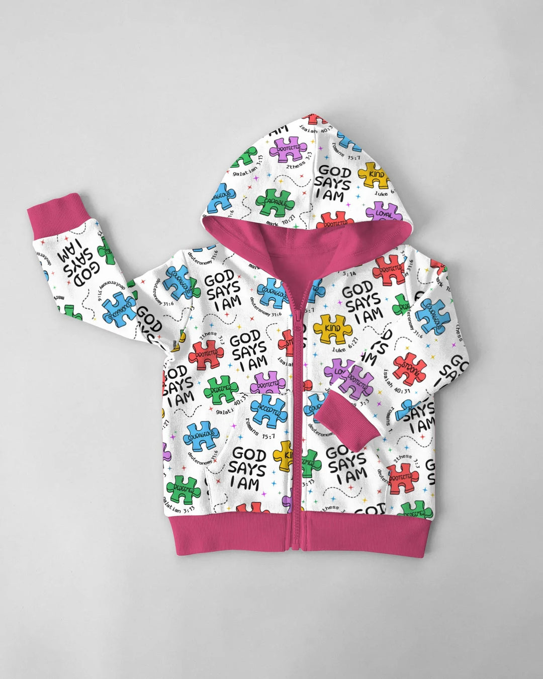 All Pieces Belong Bamboo Zip Hoodie