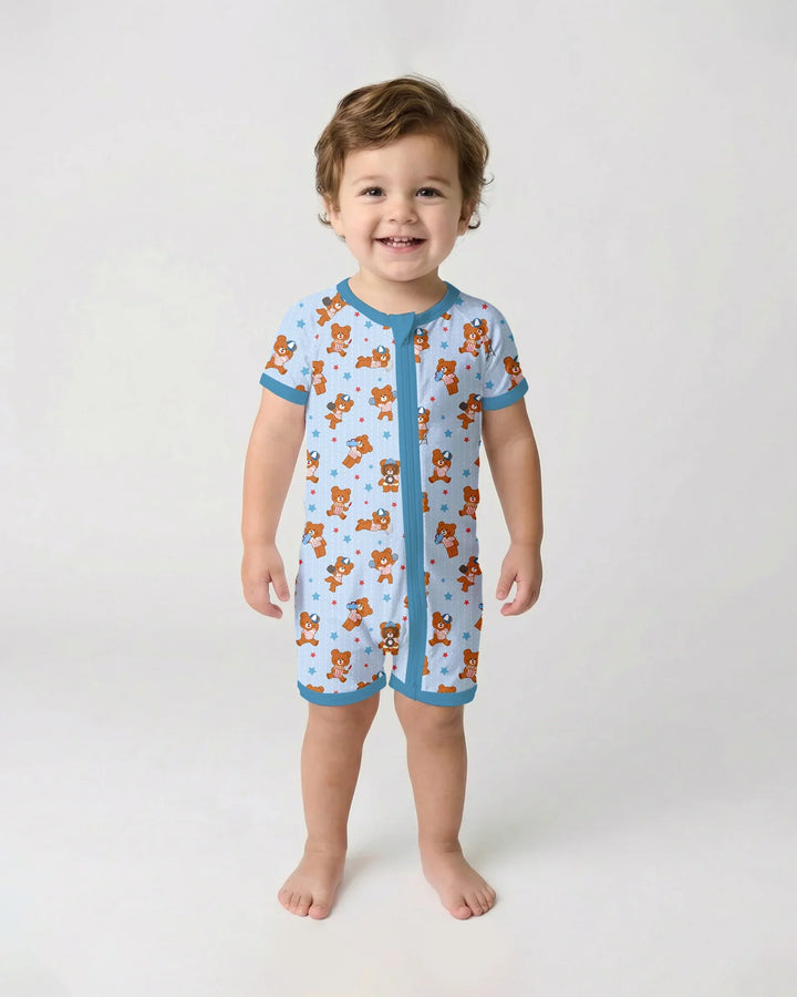 Born To Play Baseball Bamboo Shorty Zippy