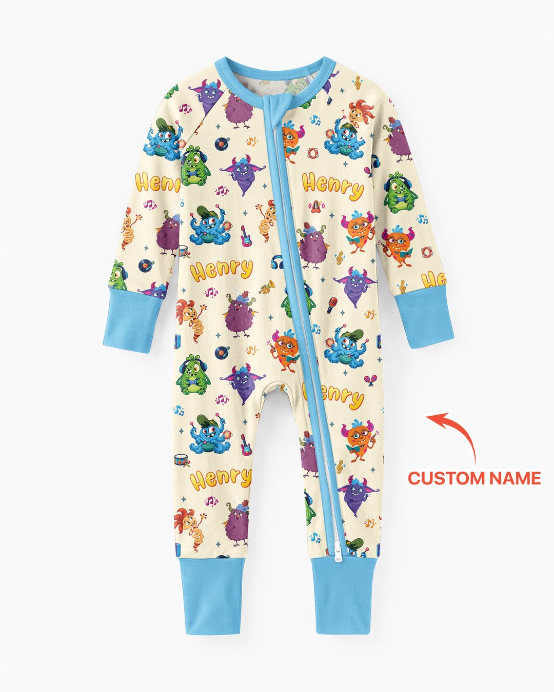 Happy Little Monster Music Band Bamboo Convertible Zippy