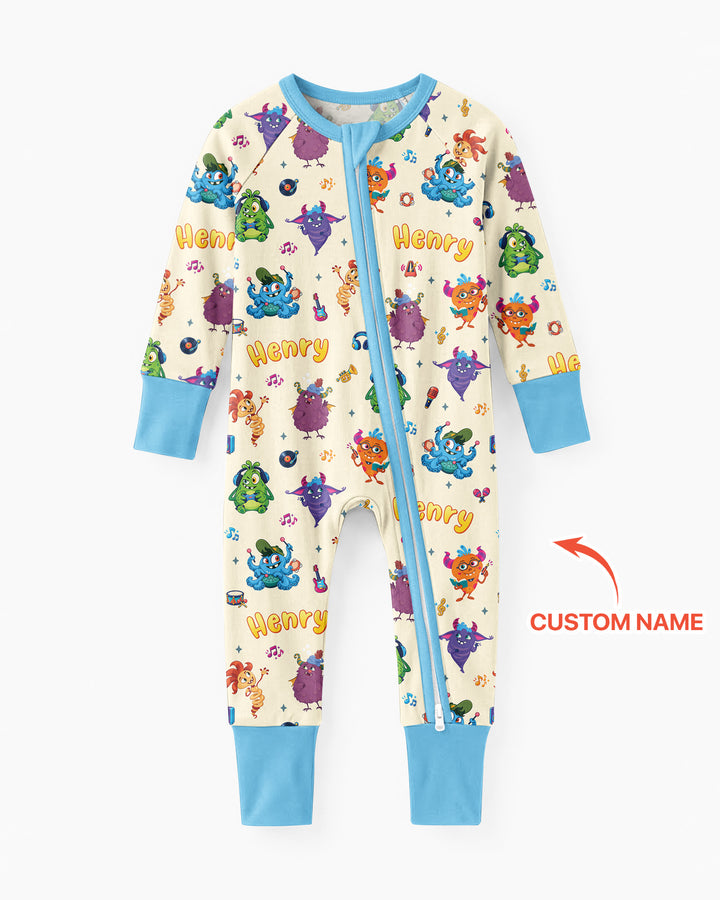 Happy Little Monster Music Band Bamboo Convertible Zippy