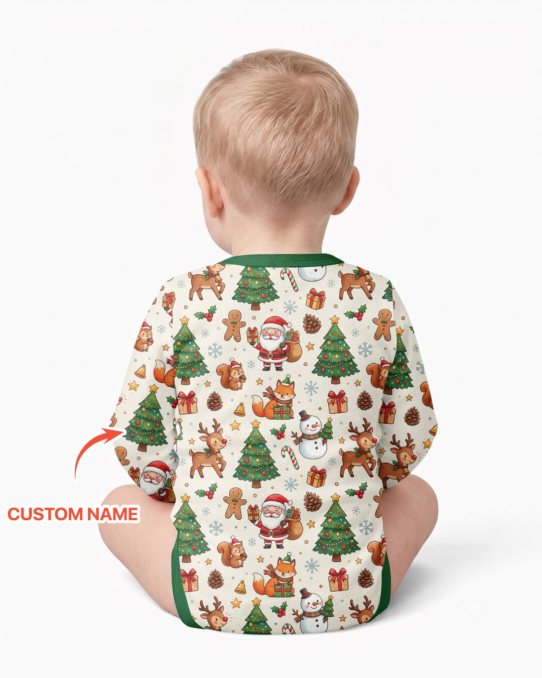 Custom Name When I Wake Up It's Will Be Christmas Bamboo Bodysuit
