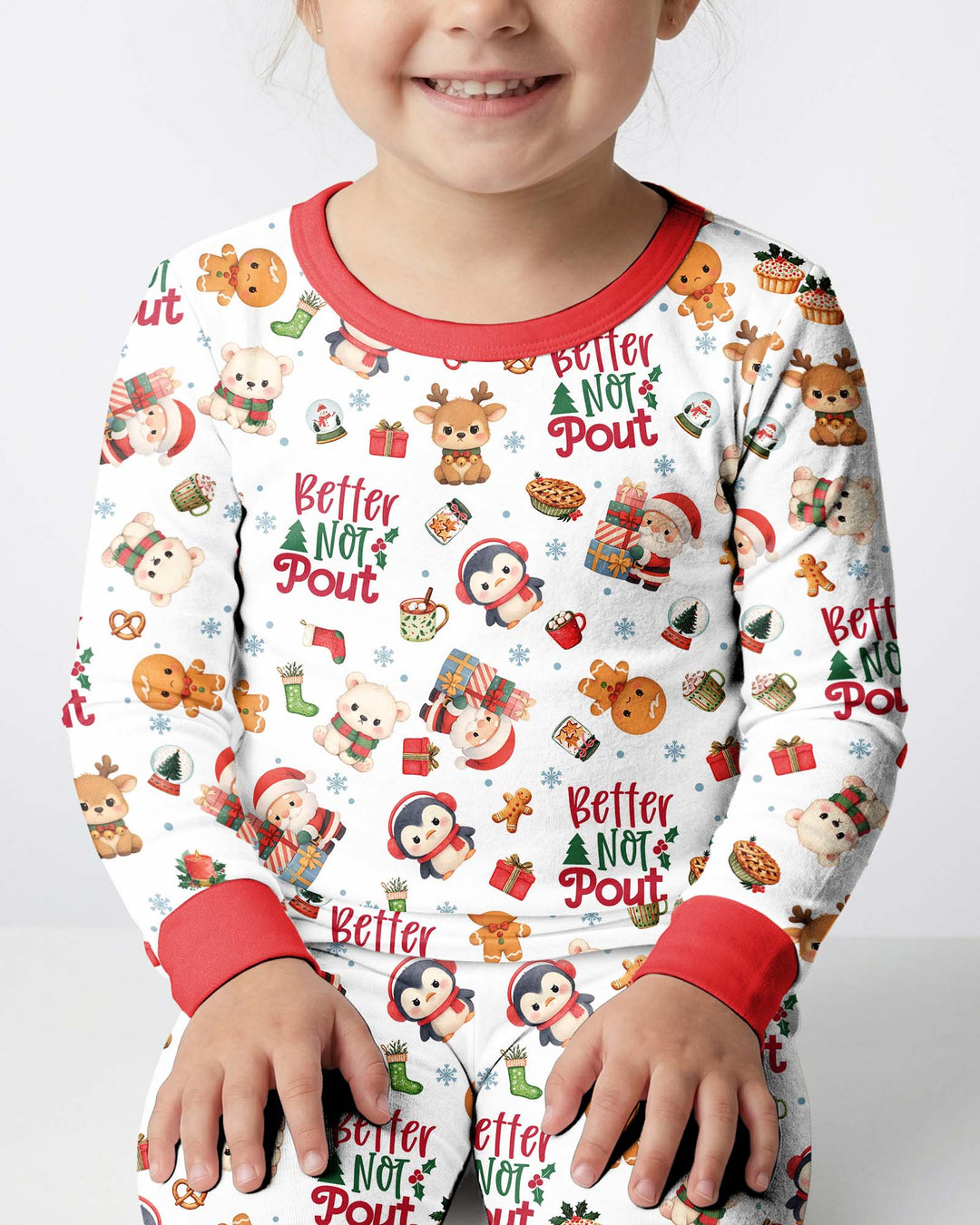 Better Not Pout Bamboo Two Piece Long Sleeve Pajama Set