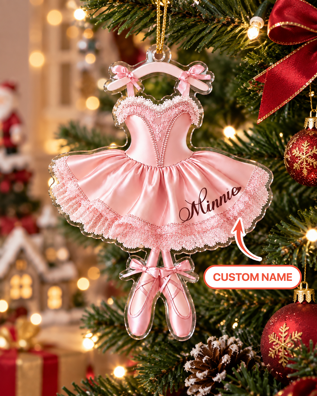 Sweet Ballerina Girls Acrylic Ornament