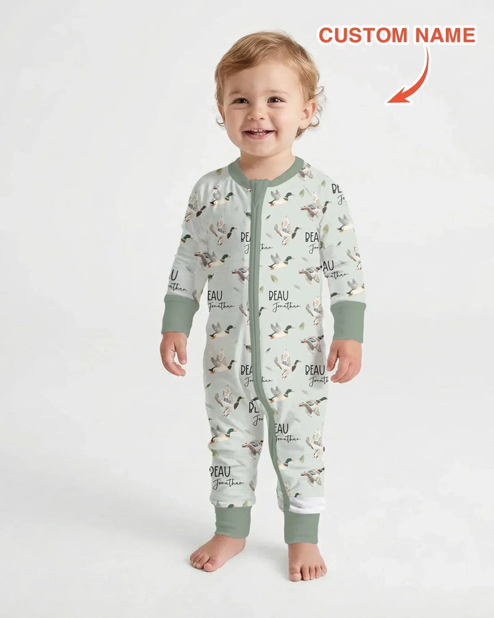 Custom Name Mallard Duck Bamboo Convertible Zippy