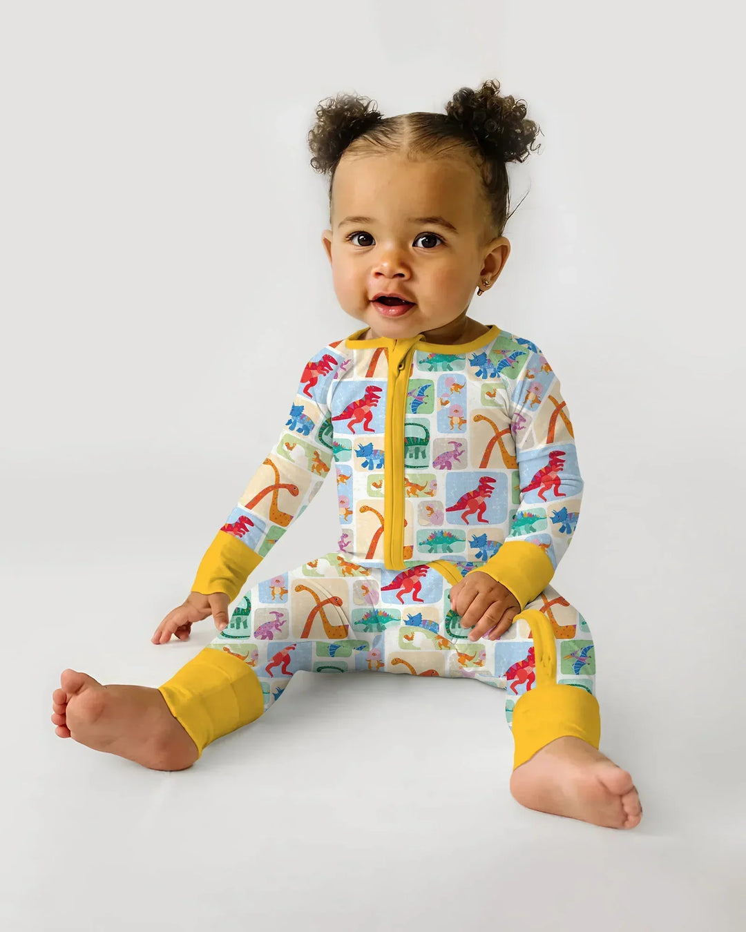 Rainbow Dino Friends Family Matching Bamboo Convertible Zippy