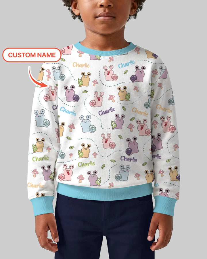 Custom Name Snailed it! Bamboo Crewneck Sweatshirt