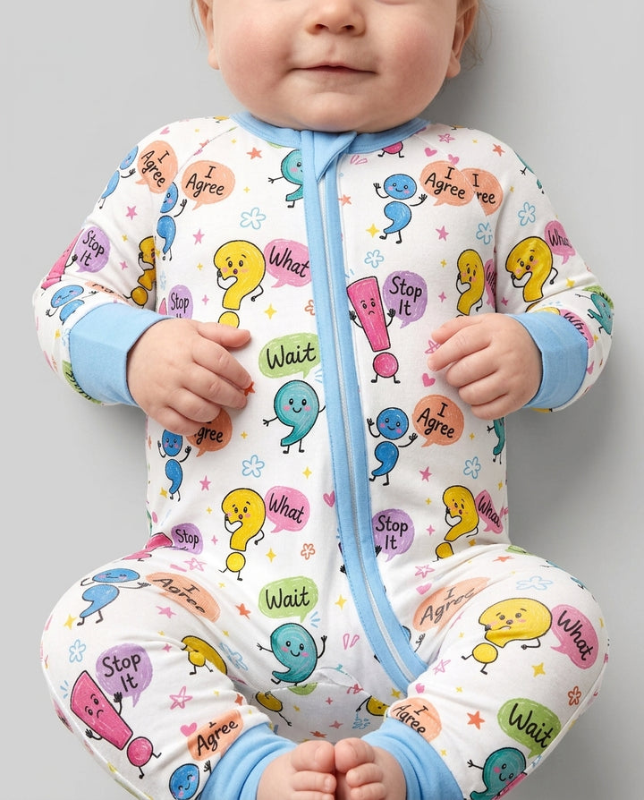 Punctuation Emotion Bamboo Convertible Zippy
