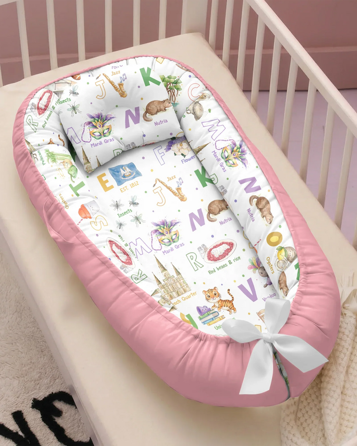 Alphabet of Lousiana Bamboo Baby Nest Bed