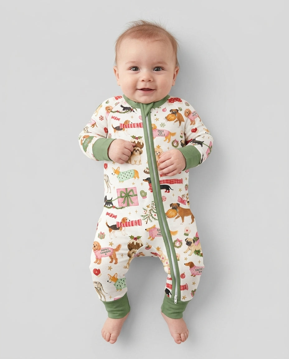 Festive Dog Merry Woofmas Bamboo Convertible Zippy