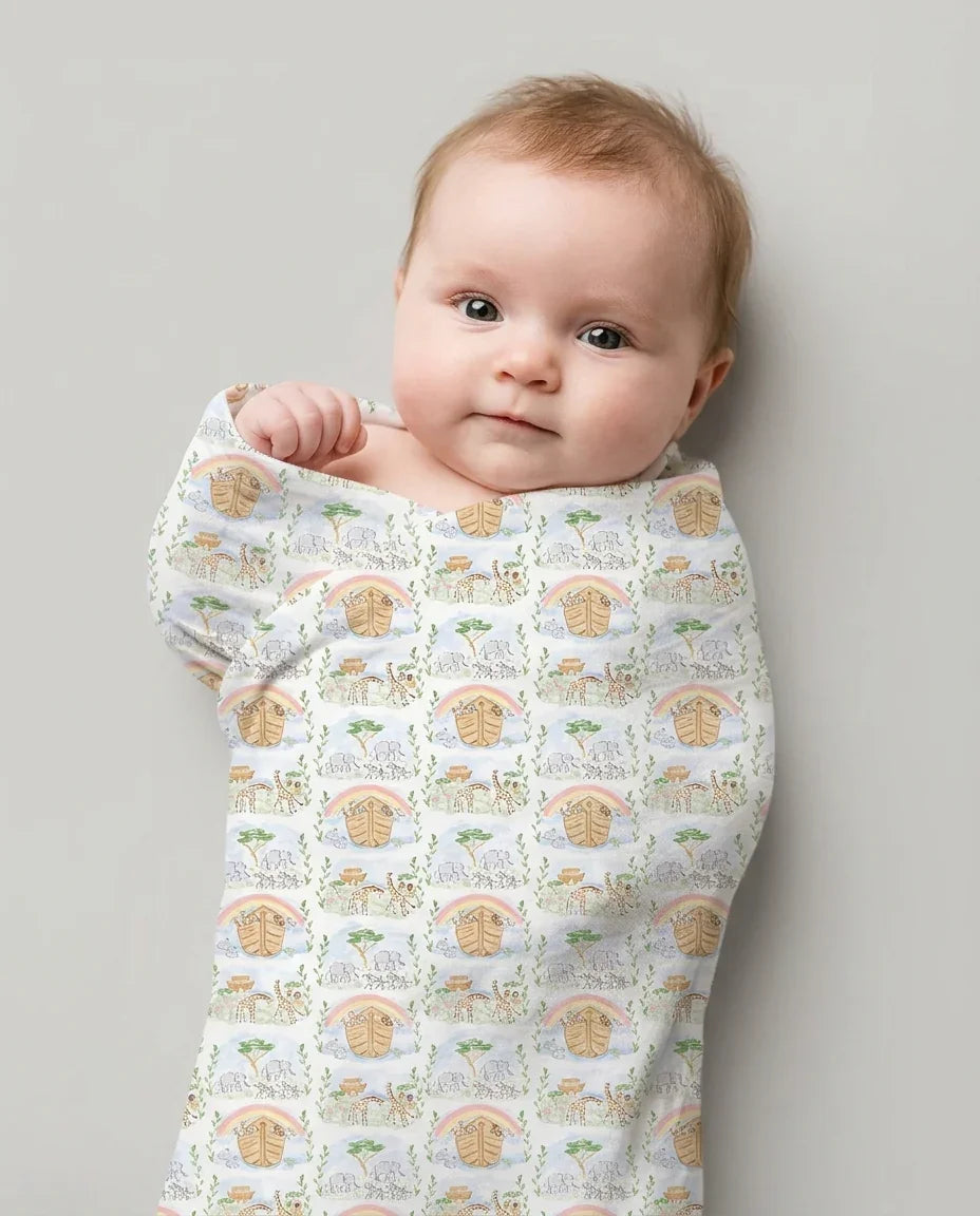 Noah And The Ark swaddle blanket