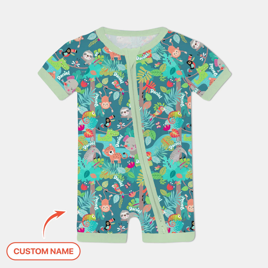 Jungle Buddy Adventure Bamboo Shorty Zippy