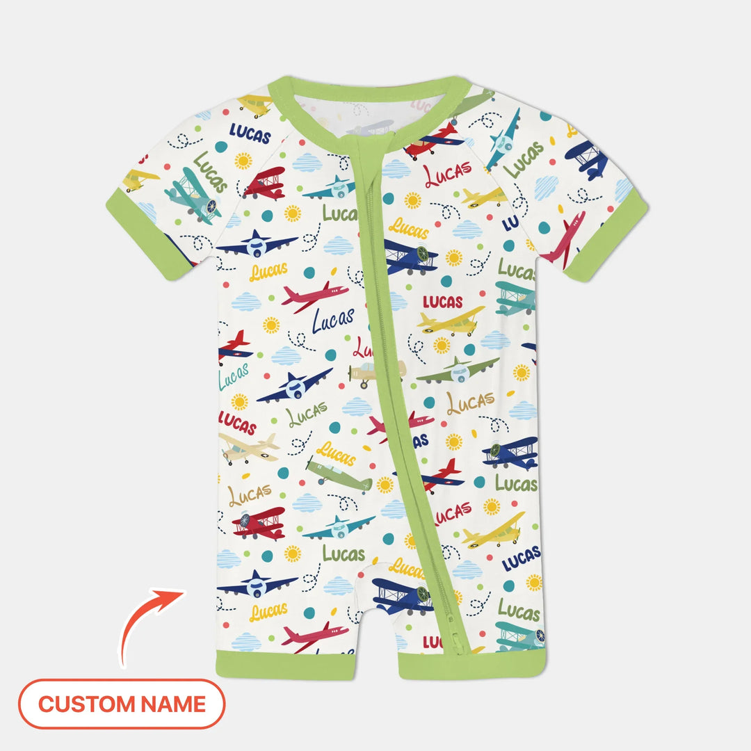 Custom Name Air Transport Bamboo Shorty Zippy