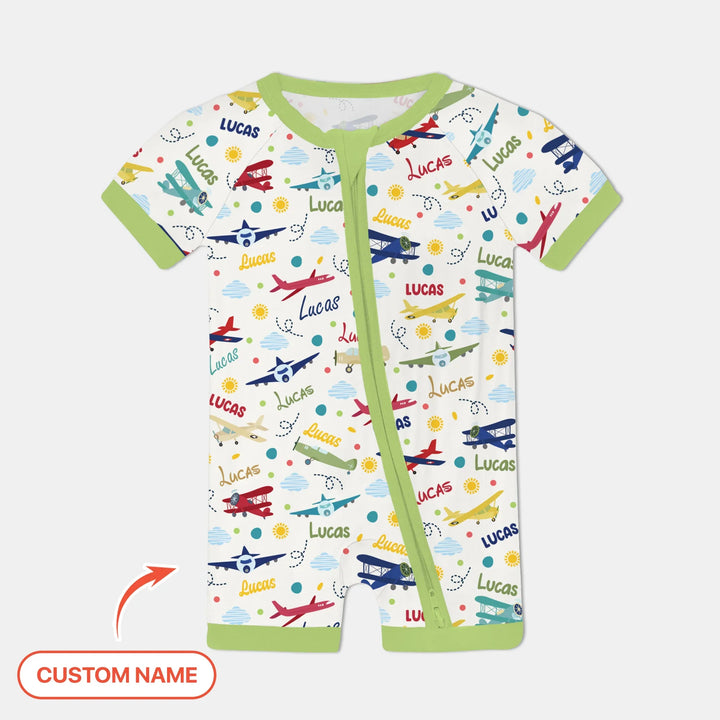 Custom Name Air Transport Bamboo Shorty Zippy