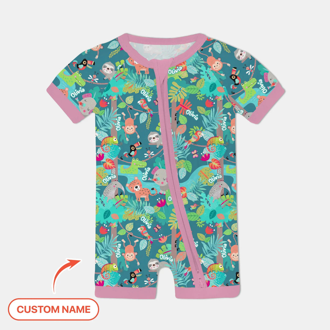 Jungle Buddy Adventure Bamboo Shorty Zippy