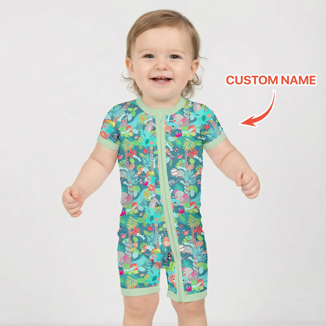 Jungle Buddy Adventure Bamboo Shorty Zippy