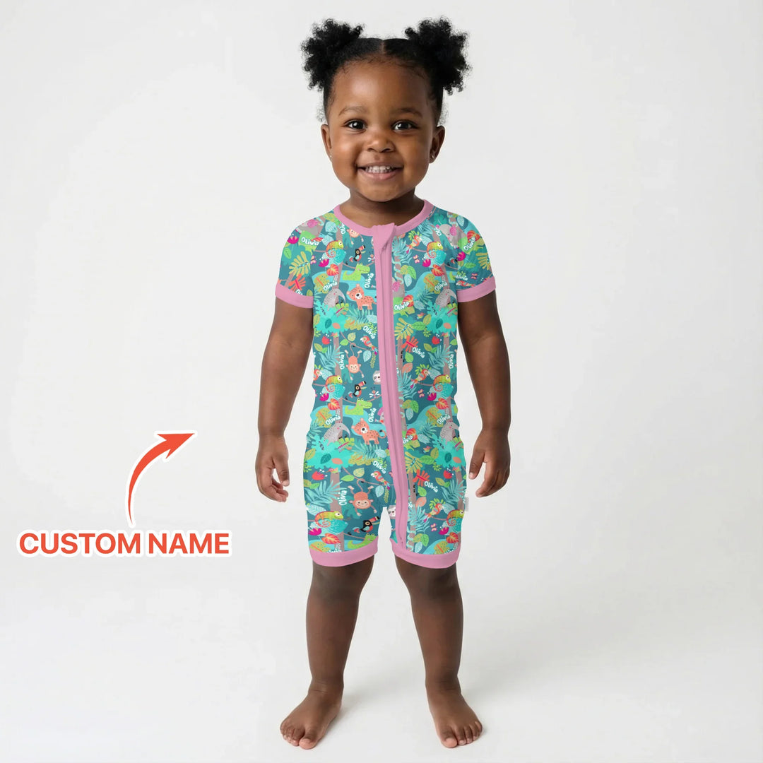 Jungle Buddy Adventure Bamboo Shorty Zippy