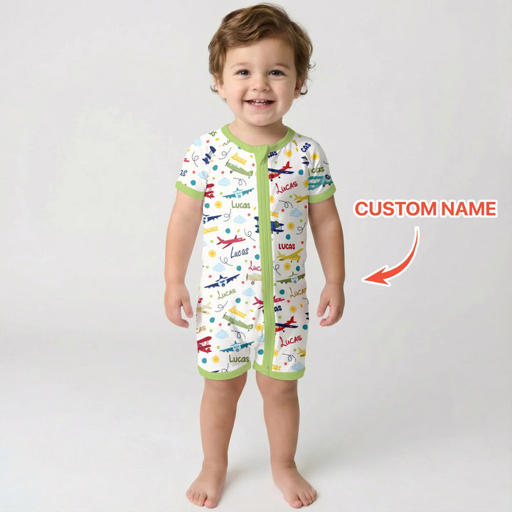 Custom Name Air Transport Bamboo Shorty Zippy