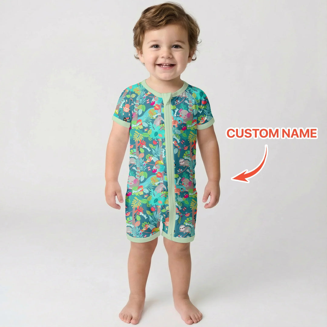 Jungle Buddy Adventure Bamboo Shorty Zippy