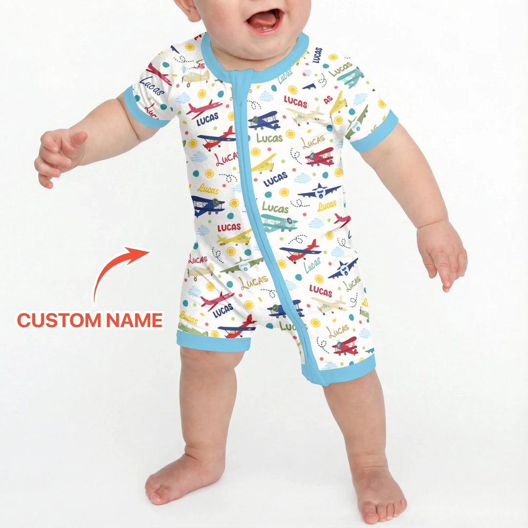 Custom Name Air Transport Bamboo Shorty Zippy
