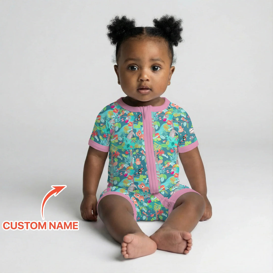 Jungle Buddy Adventure Bamboo Shorty Zippy