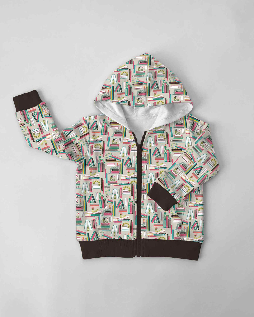 Bookworm Adventures Bamboo Zip Hoodie