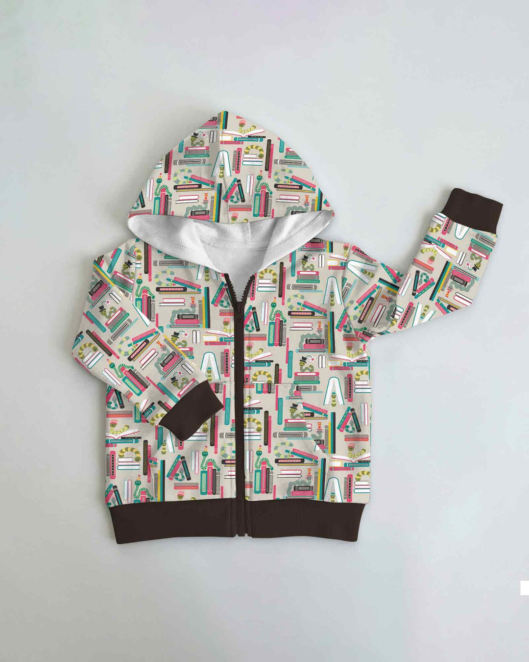Bookworm Adventures Bamboo Zip Hoodie