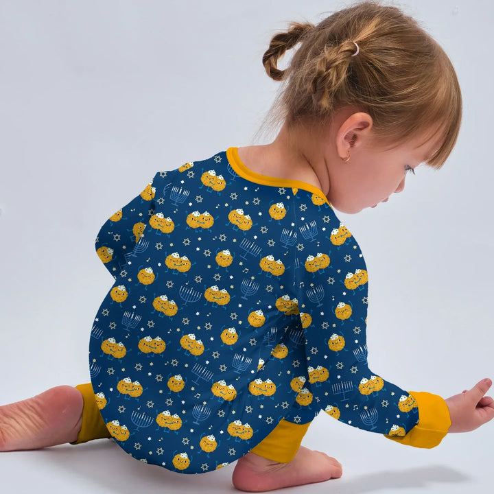 Hanukkah Latke Family Matching Bamboo Convertible Zippy