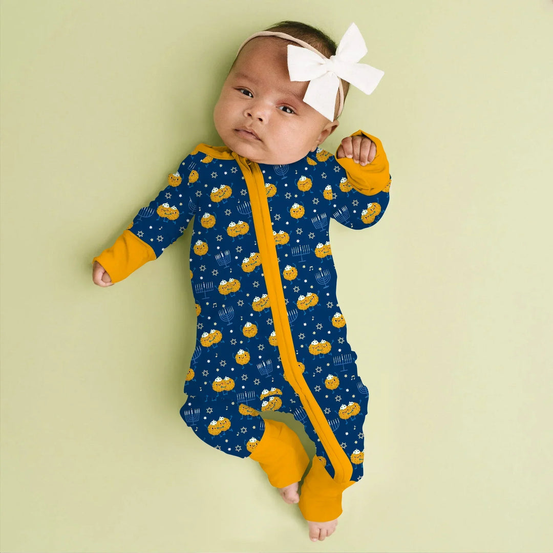 Hanukkah Latke Family Matching Bamboo Convertible Zippy