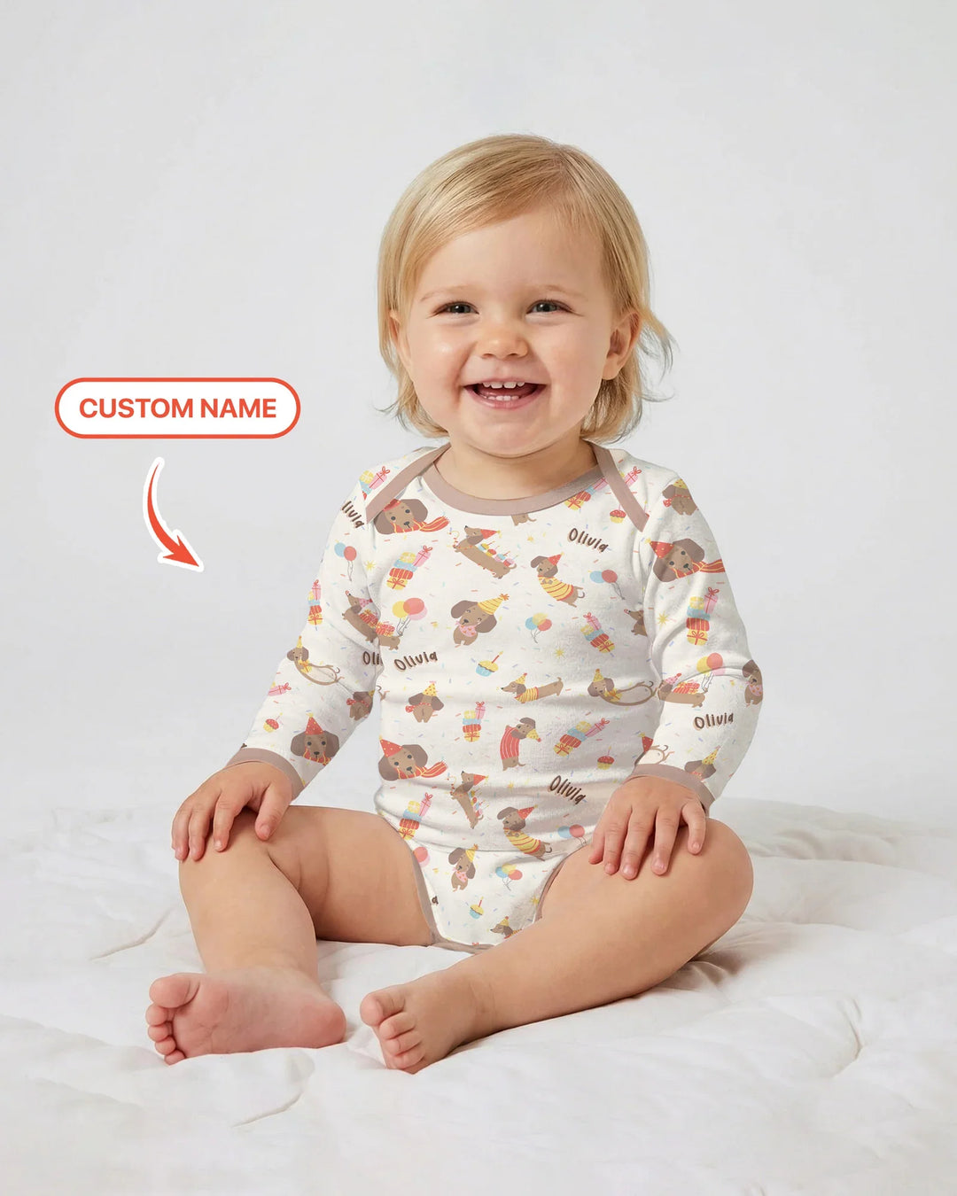 Dachshund Birthday Bamboo Bodysuit