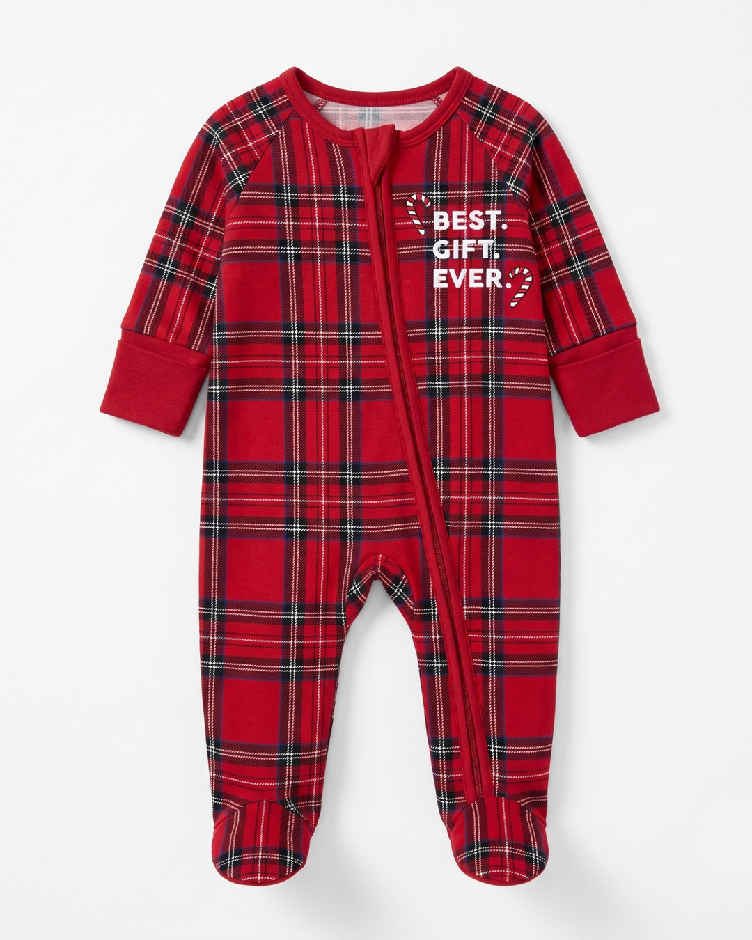 Best Gift Ever Bamboo Zipper Footie