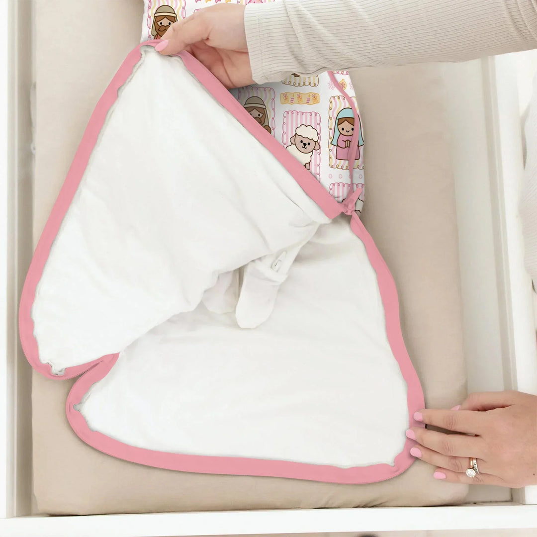 Custom Name Christmas Nativity Bamboo Sleep Bag