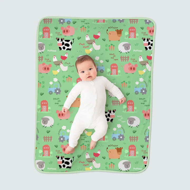 Farm Yard Bamboo Blanket