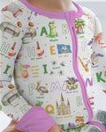 Alphabet of Lousiana Bamboo Convertible Zippy