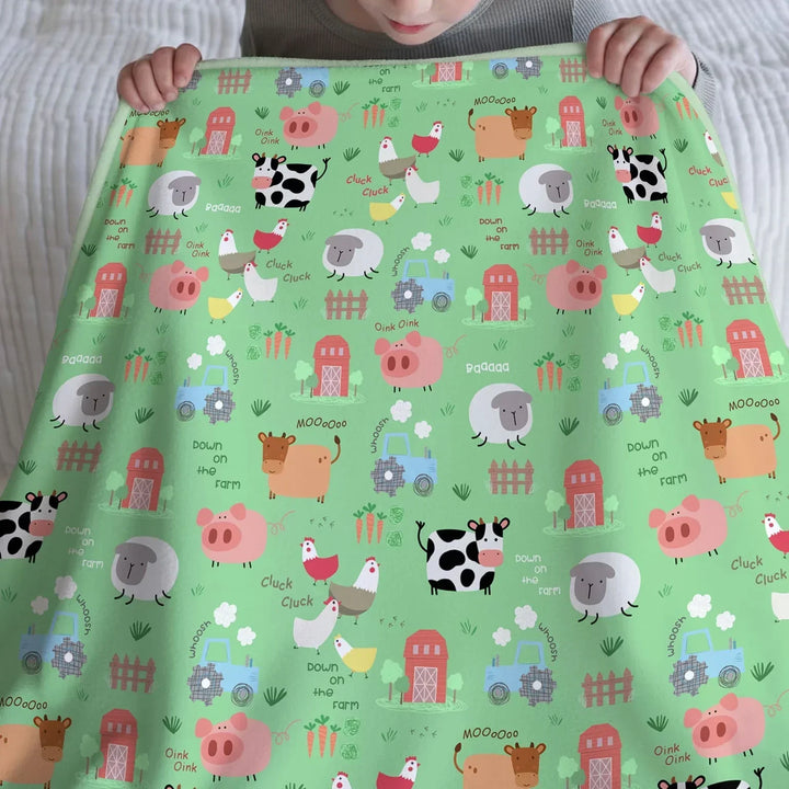 Farm Yard Bamboo Blanket
