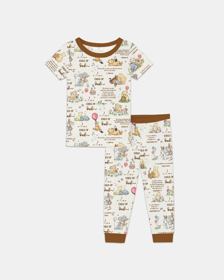Child of God Whimsy Woodland Bamboo Two Piece Short Sleeve Pajama Set