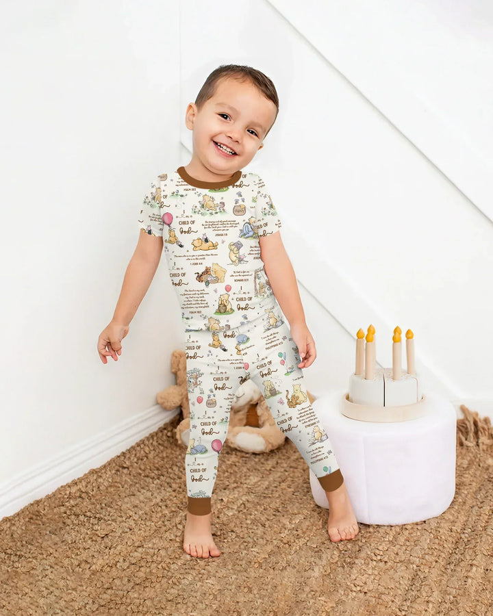 Child of God Whimsy Woodland Bamboo Two Piece Short Sleeve Pajama Set
