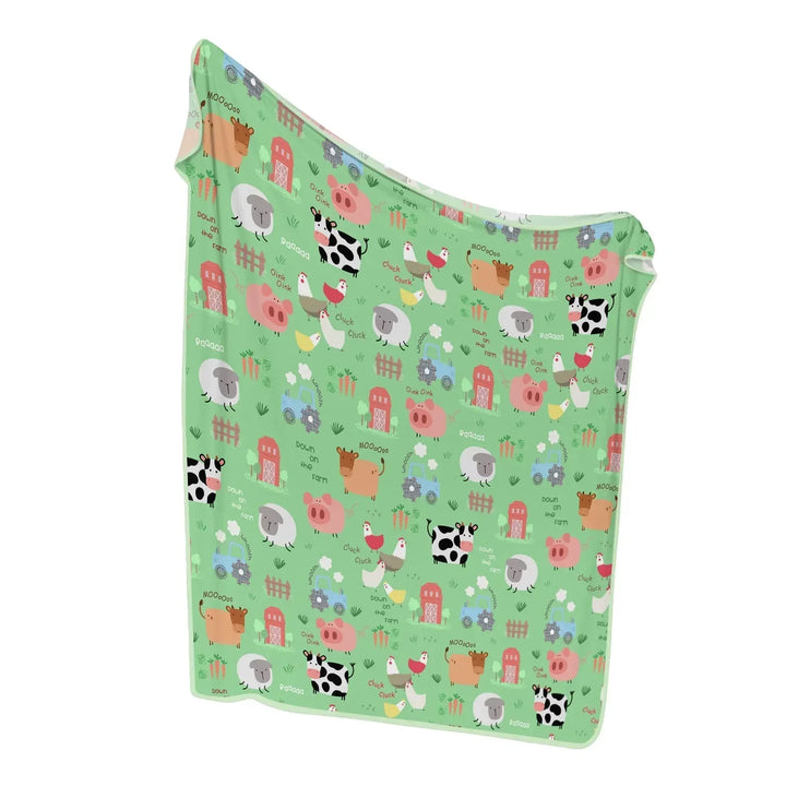 Farm Yard Bamboo Blanket