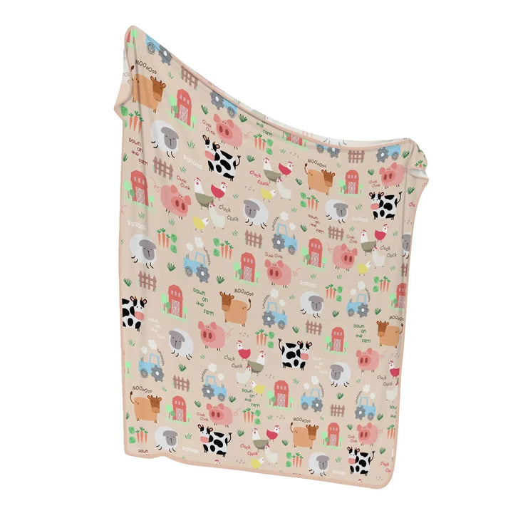 Farm Yard Bamboo Blanket
