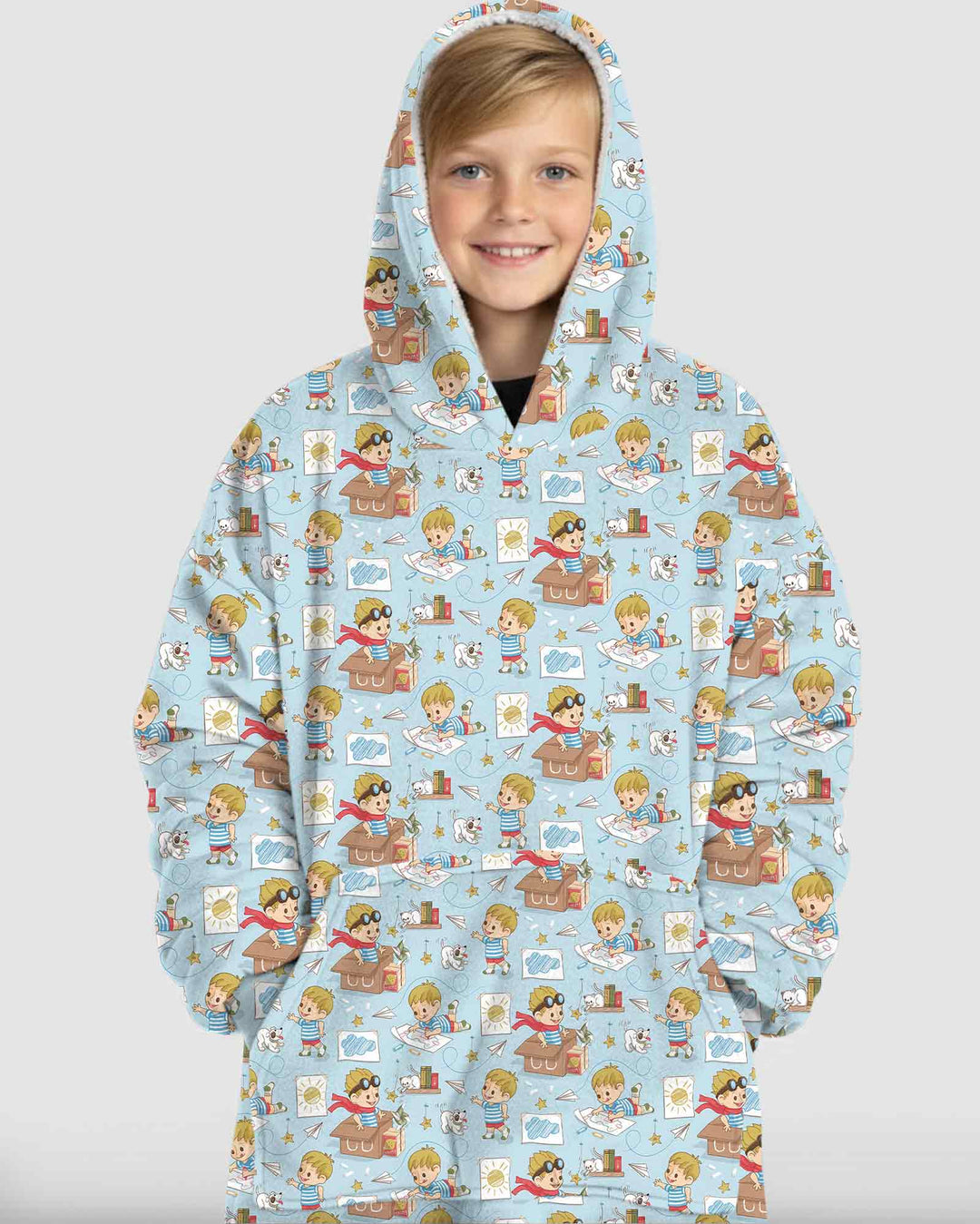 Tiny Explorer Tales Bamboo Blanket Hoodie