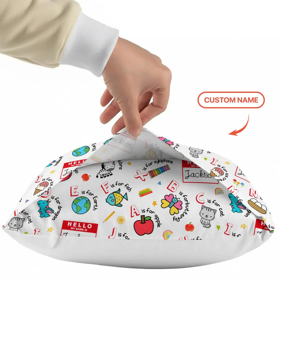 Custom Name Hello School ABCs Bamboo Pillow Case