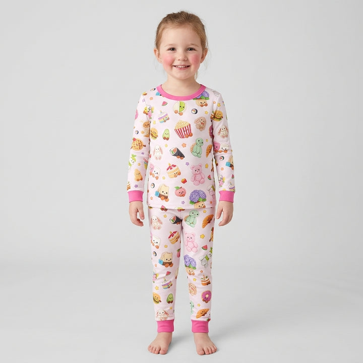 Kawaii Jellycat Bamboo Two Piece Long Sleeve Pajama Set