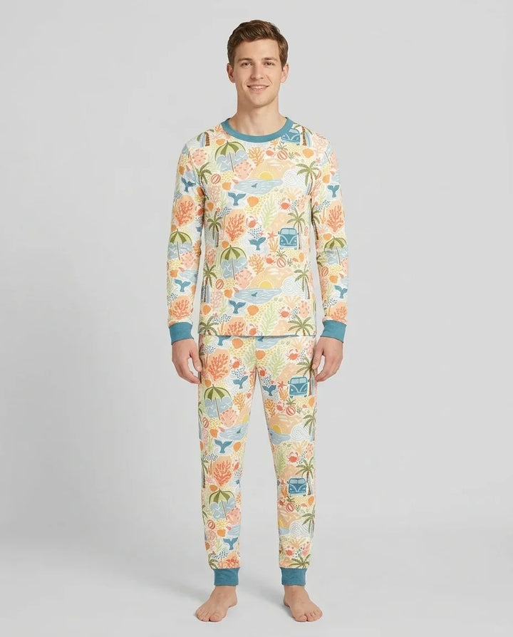 Beachy Boho Bamboo Men's Pajama Set
