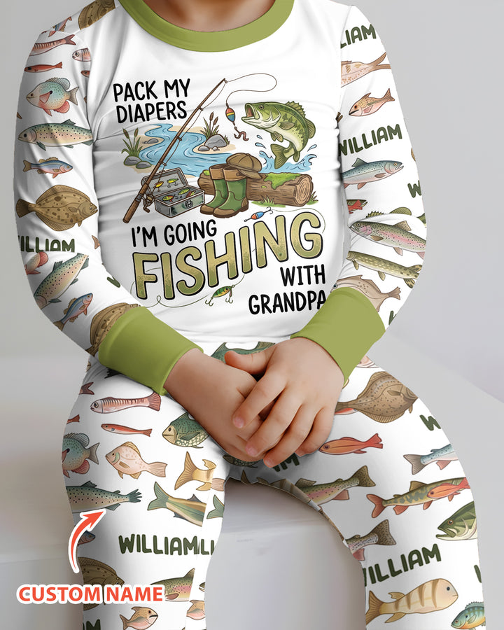 Pack My Diapers Bamboo Two Piece Long Sleeve Pajama Set