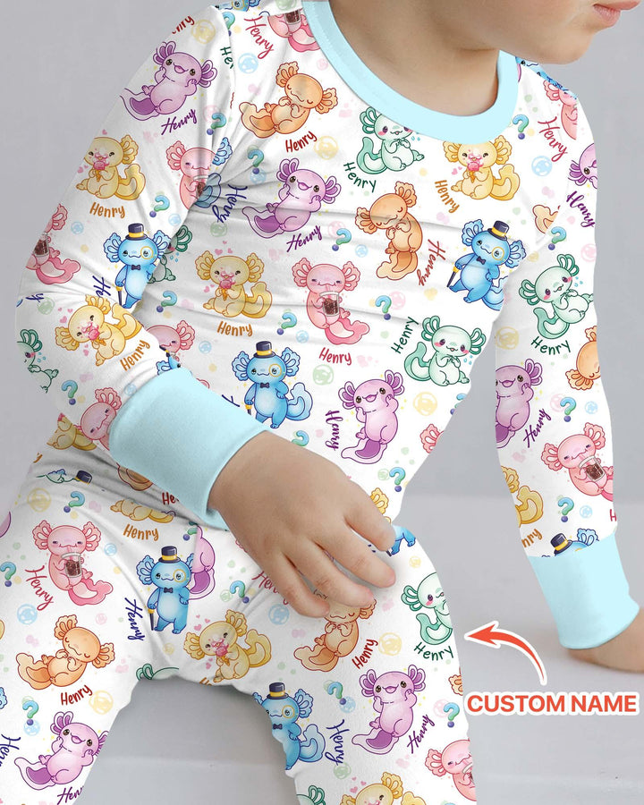 I Axololt Questions Bamboo Two Piece Long Sleeve Pajama Set