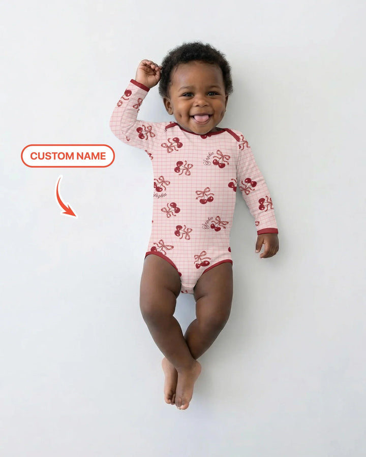 Cherry Mom and Me Bamboo Bodysuit